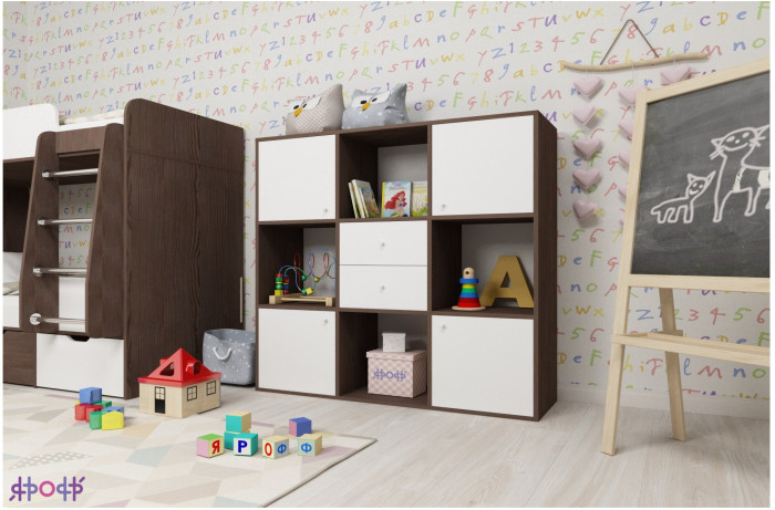 Стеллаж Джери (Винтерберг/Ирис)