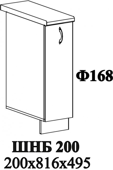 Ф-168 Мария (ШН 200) МДФ белый