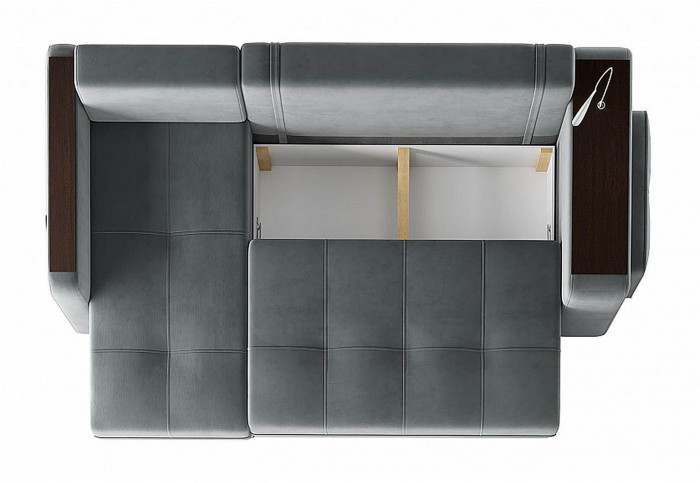 Диван угловой Smart 4 Б3-1Пф-2Т-Б4 Велюр Вивальди 8