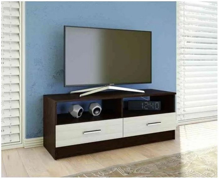 Тумба TV1 Эра (Ясень шимо темный / светлый)