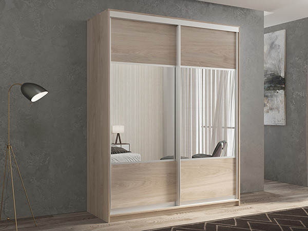 Шкаф-купе Кааппи 6 Кастелло Серый 120х45х230 см