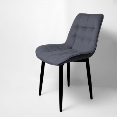 Стул &quot;Бостон&quot; белый матовый Velutto 32 графит