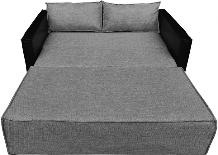 Диван-кровать Барон 120, аккордеон, 120х200, рогожка, коричневый