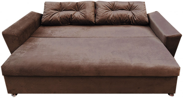 Диван-кровать Амстердам L, еврокнижка, 145х190, коричневый