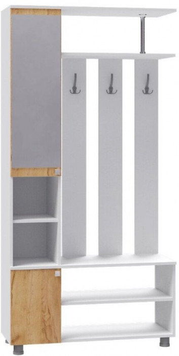 Прихожая Эконом белый/дуб крафт золотой