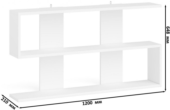 Мори компьютерный стол МС-2 + Комод МК1380.6 + Полка 1200, белый