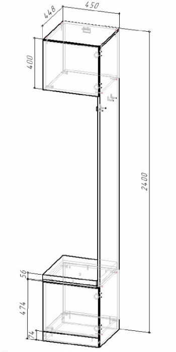 Модульная прихожая Кантри, композиция 6