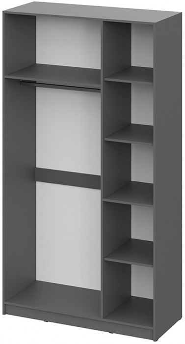 Шкаф распашной Берген ШК-1200, Серый графит