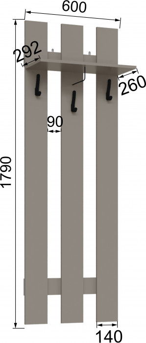 Вешалка Мадрид (0,6), Мокко