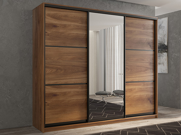 Шкаф-купе Кааппи 2 Кастелло Бренди 240х45х230 см