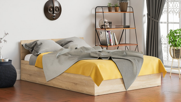 Мори Кровать 1400, дуб сонома