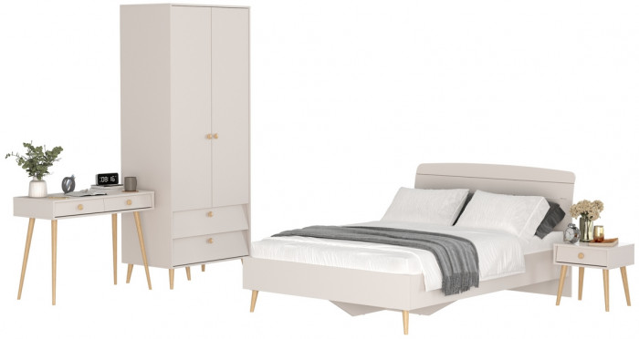 Афина Спальня 26-1400, кашемир серый