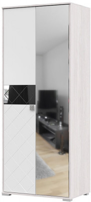 Шкаф Сальма ШК 022 (834х2060х525) анкор/белый глянец