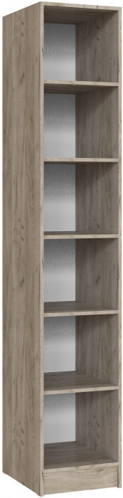 Пенал Вегас, Дуб крафт серый/Цемент