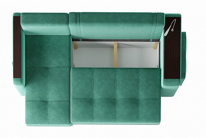 Диван угловой Smart 4 Б3-1Пф-2Т-Б4 Велюр Кашемир 672