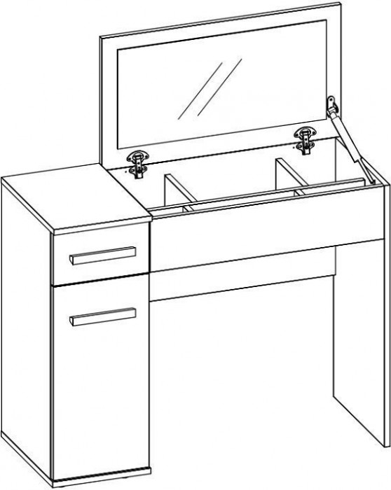 Столик туалетный Норвуд 43
