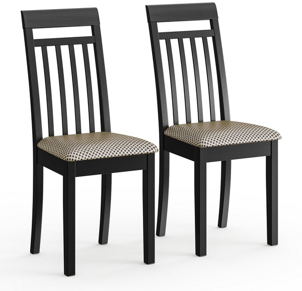 Два стула Мебель--24 Гольф-11 разборных, цвет венге, обивка ткань руми 812/8, ШхГхВ 40х40х100 см., от пола до верха сиденья 47 см.