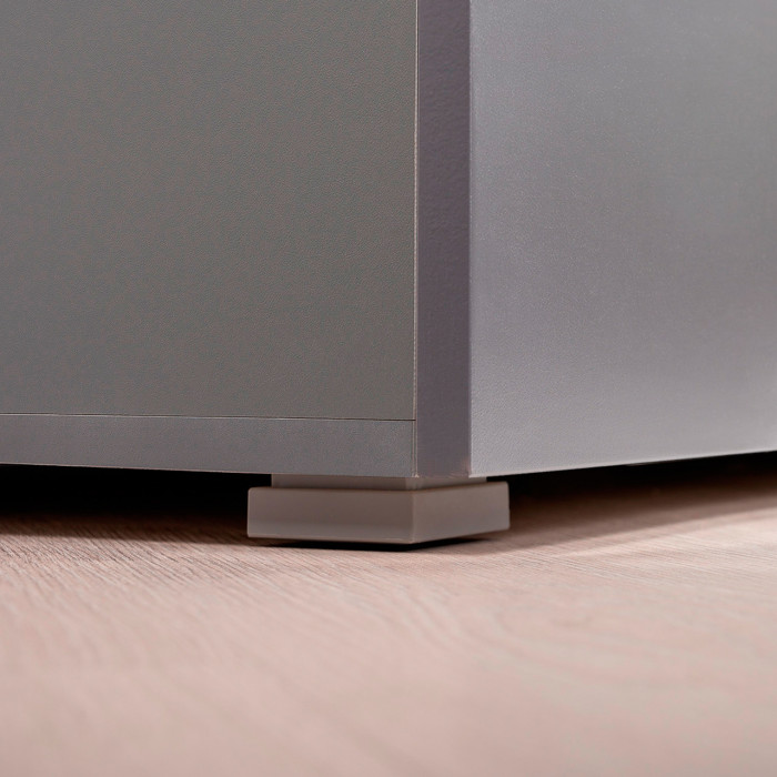 Октава Прихожая 15, цвет серый графит/дуб крафт золотой/фасады МДФ серый графит, ШхГхВ 97,1х35,4х197,6 см., универсальная сборка