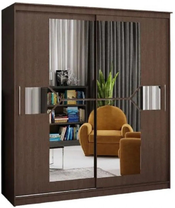 Шкаф-купе Элегант 2000 (Сандал светлый)