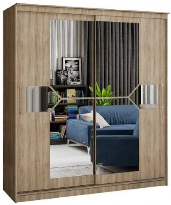 Шкаф-купе Элегант 2000 (Сандал светлый)