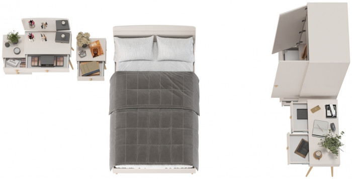 Афина Спальня 27-1200, кашемир серый