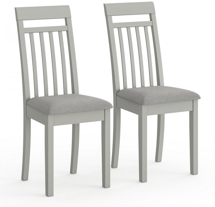 Два стула Мебель--24 Гольф-11 разборных, цвет серый, обивка ткань велюр серый 63, ШхГхВ 40х40х100 см., от пола до верха сиденья 47 см.