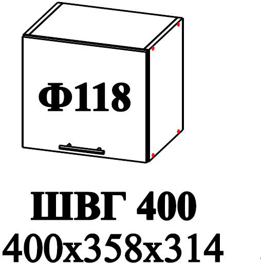Ф-118 Альфа (ШВГ 400) МДФ холст белый