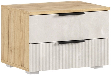 Марвэл Тумбы прикроватные 2шт, Дуб крафт/Мальта