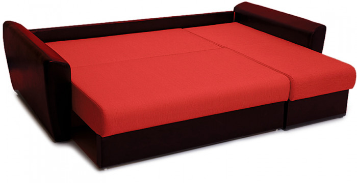 Диван УГЛОВОЙ Амстердам рогожка красная 160 НПБ