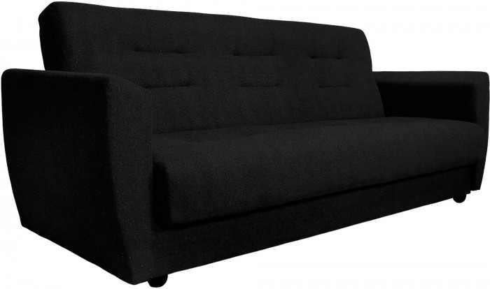Диван Лира 120 черный ППУ
