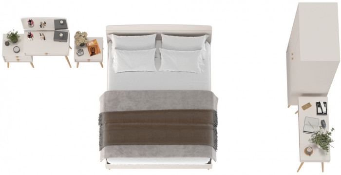 Афина Спальня 27-1600, кашемир серый