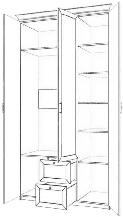 Спальня Бэль 3 Слоновая кость