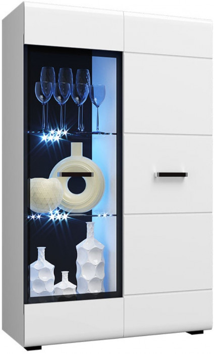 Гостиная Нэнси NEW МДФ Вариант №1 (Белый глянец, Белый)