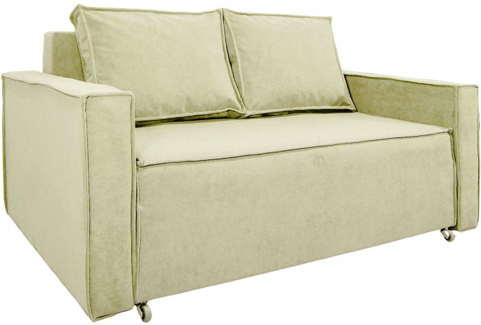 Диван аккордеон Лофт 140 плюш бежевый