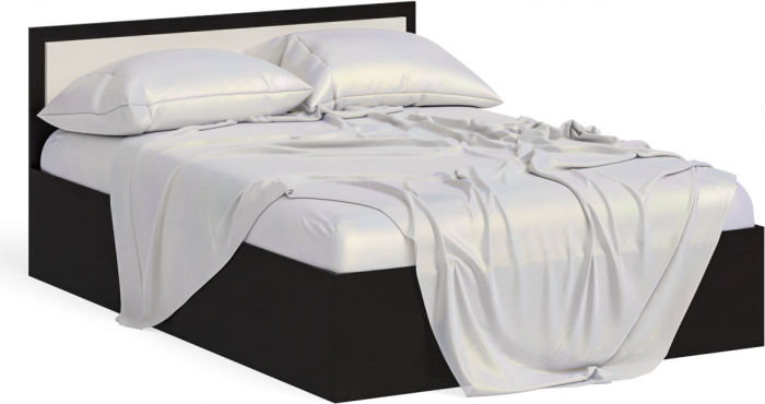 Фиеста Кровать 1400 + тумба, цвет венге/дуб лоредо, ШхГхВ 185х203,5х80 см., сп.м. 1400х2000 мм., б/м, основание есть