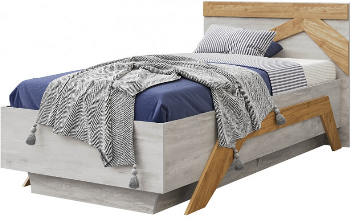 Модульная подростковая комната "Скандинавия" - Бетон пайн светлый/Дуб наварра