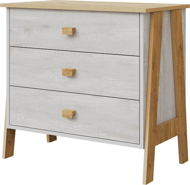 Модульная подростковая комната "Скандинавия" - Бетон пайн светлый/Дуб наварра