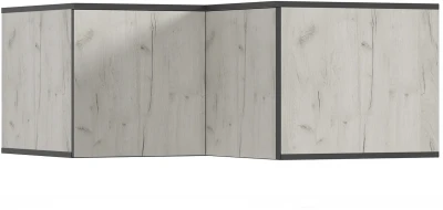 Норд Антресоль угловая, Дуб Крафт Белый