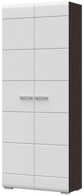 Прихожая Вегас Шкаф 2-х ств 800х2002х350 венге/белый глянец