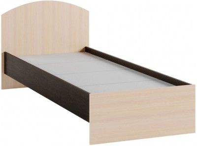 Ненси-1 кровать венге/дуб молочный с основанием ДСП 2С 800