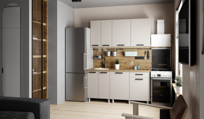 Кухонный гарнитур Нагано 1,6м Кашемир