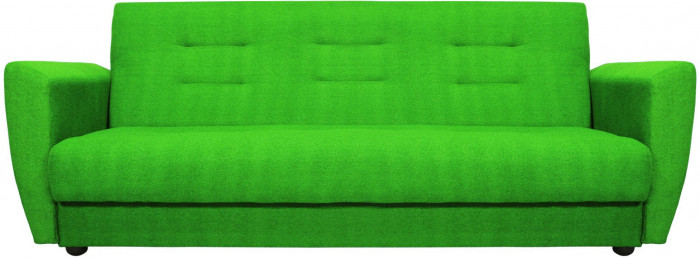 Раскладной диван-кровать, прямой, книжка, цвет зеленый, Лира 140х190