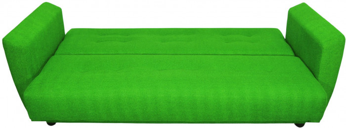Раскладной диван-кровать, прямой, книжка, цвет зеленый, Лира 140х190