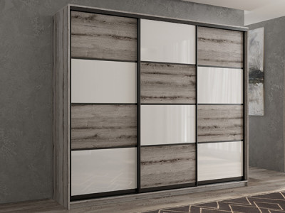 Шкаф-купе Кааппи 14 Эвок Окаменелый 260х60х230 см