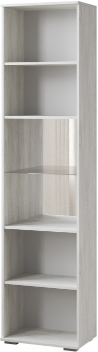 Ливорно Пенал с витриной ЛШ-5 ясень анкор светлый патина серебро