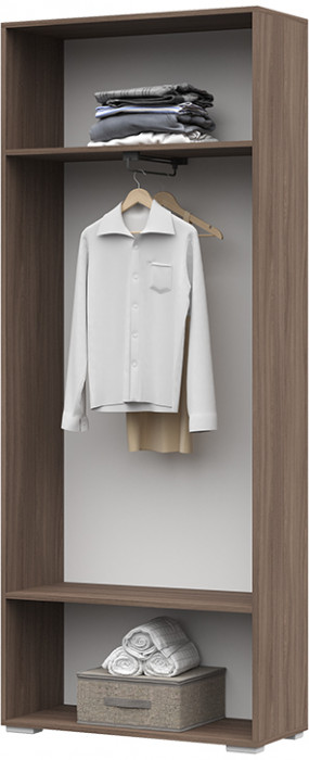 Прихожая Вегас Шкаф 2-х ств 800х2002х350 шимо темный/кофе с молоком