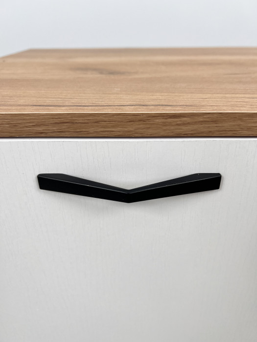 Комод Катрин-12 дуб крафт золотой/белый