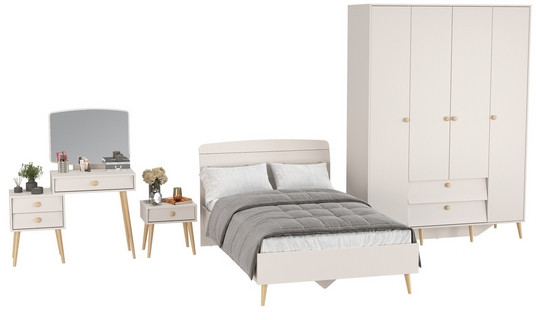 Афина Спальня 29-1200, кашемир серый