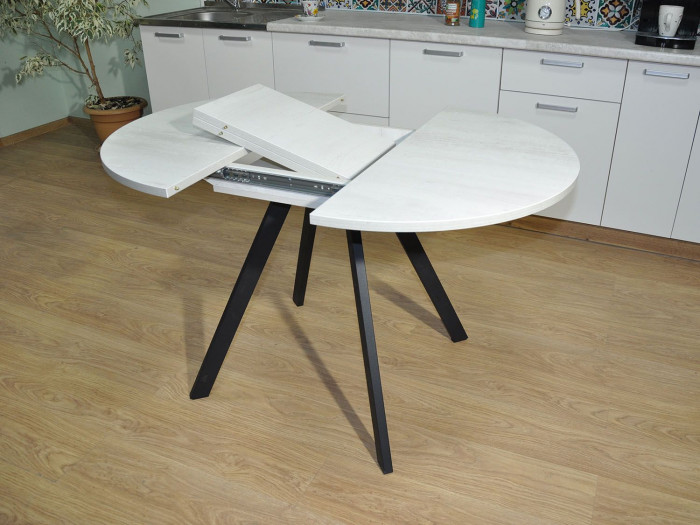 Обеденная группа Нарди / Стул Х 4 шт. / Бетон белый/черный / бид 01