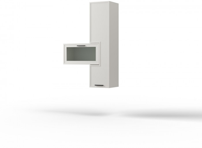 Набор мебели для гостиной "Берг" - Белый текстурный/Ясень белый